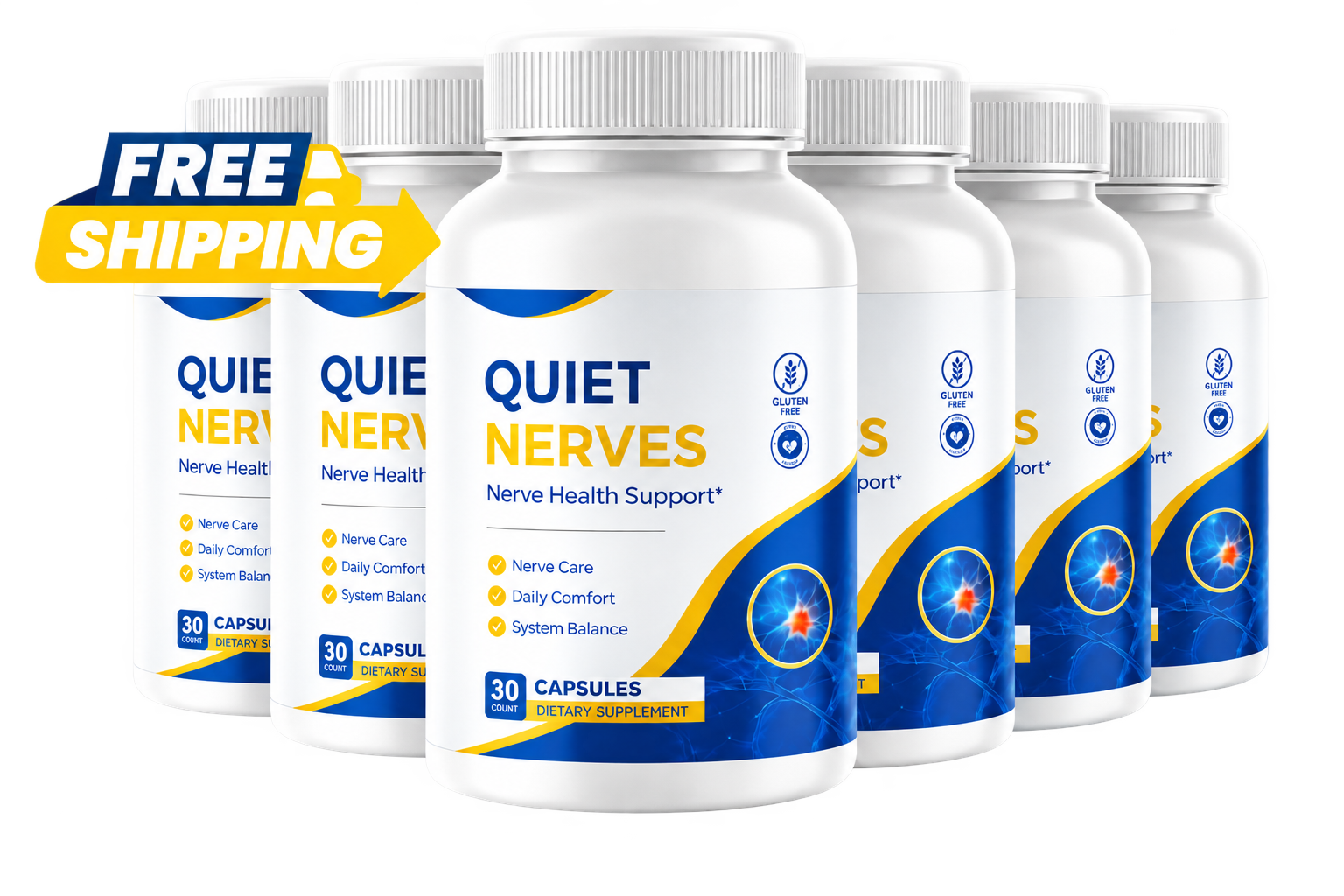 Quiet Nerves 6 bottles package – 180-day supply