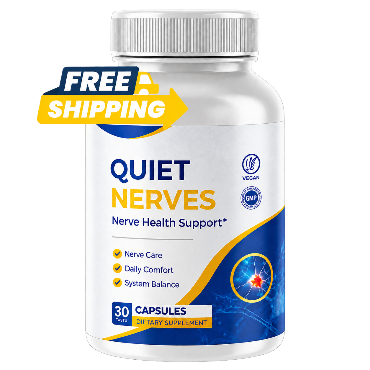 Quiet Nerves 1 bottle package – 30-day supply